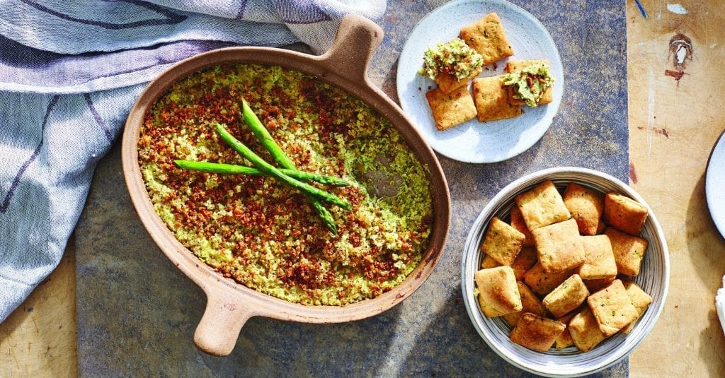 Roasted Asparagus Pesto Dip Valerie Bertinelli