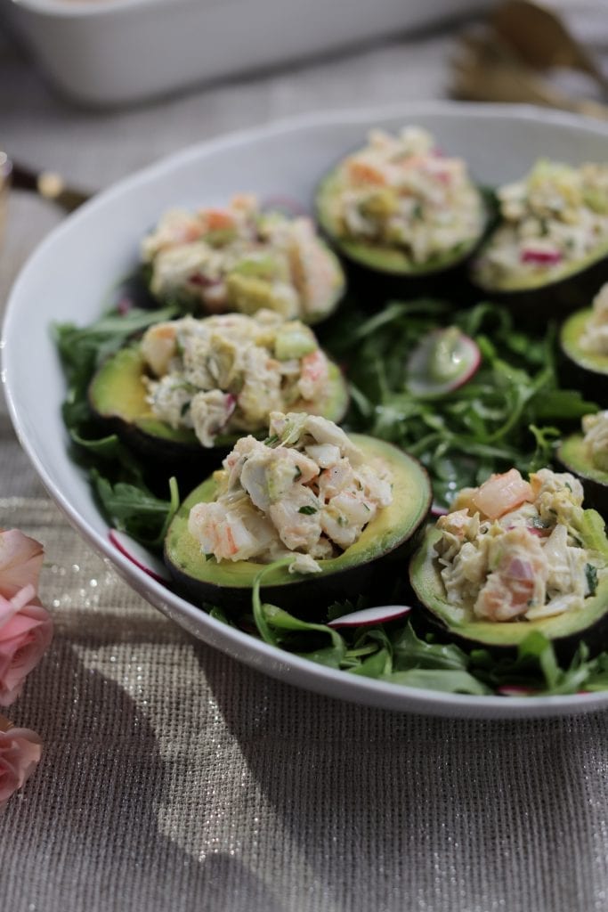 Avocados Stuffed with Shrimp and Crab Salad Valerie Bertinelli