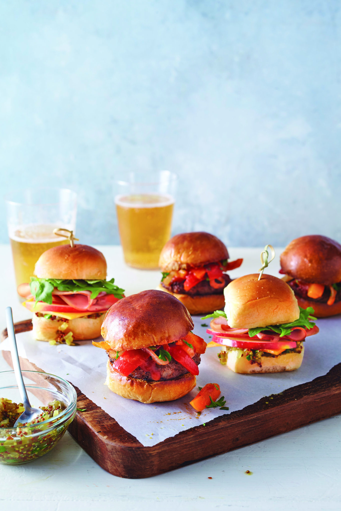 Ham, Apple, and Cheddar Sliders