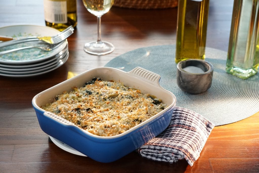 Healthy Kale and Artichoke Chicken Casserole Valerie Bertinelli