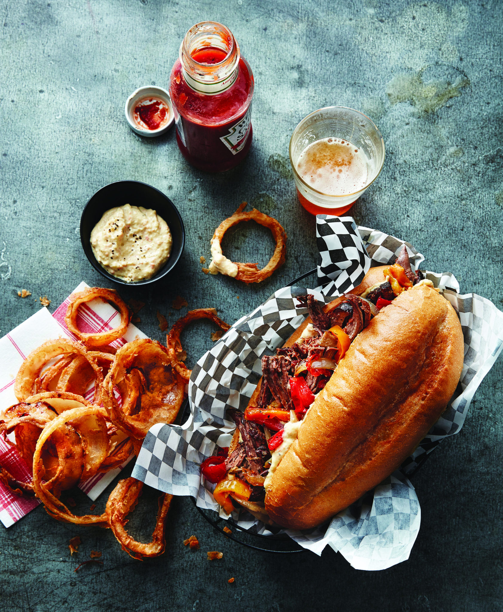 Slow-Cooker Beef Sandwiches with Giardiniera Aïoli