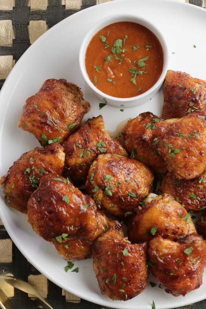 Sweet And Spicy Apricot Bbq Chicken Thighs Valerie Bertinelli Sweet And Spicy Apricot Bbq Chicken Thighs Valerie Bertinelli