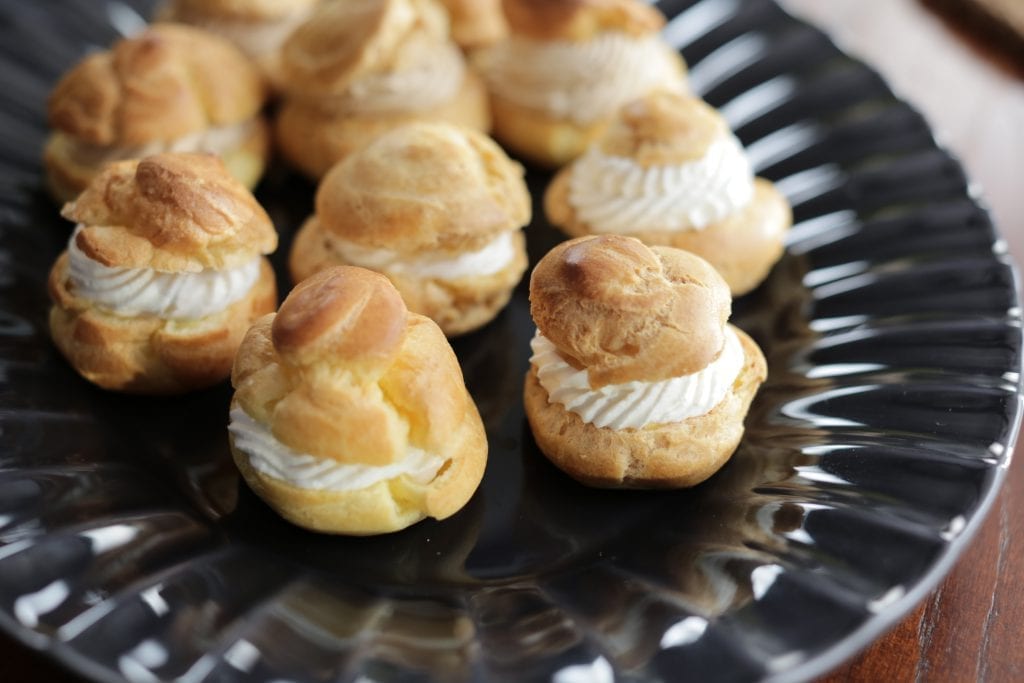 Vanilla and Coffee Cream Puffs Valerie Bertinelli