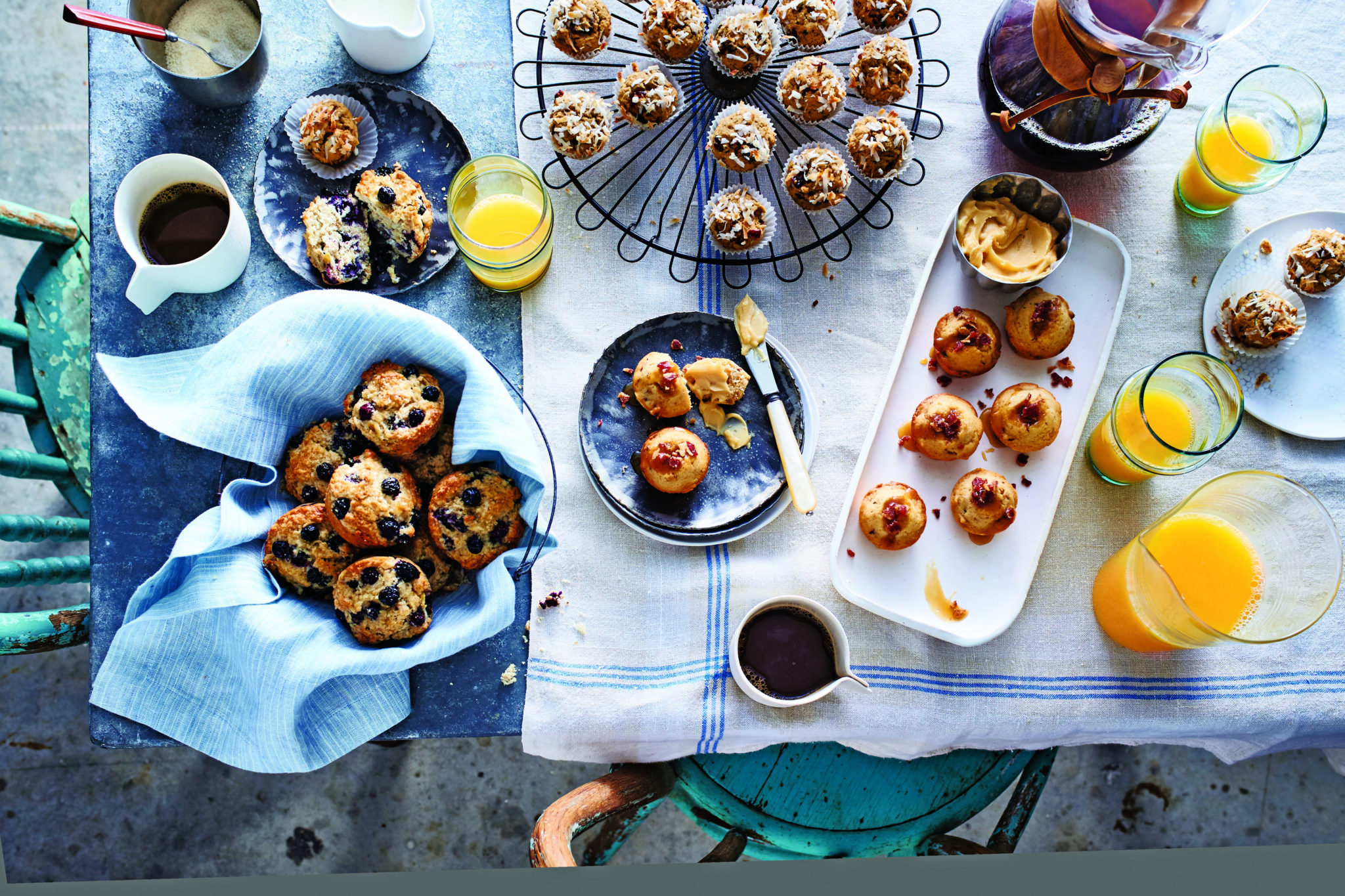 Blueberry-Banana-Oat Breakfast Muffins