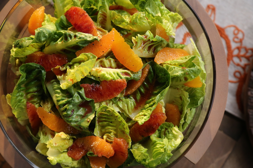 Citrus Salad with Cranberry Concord Drizzle