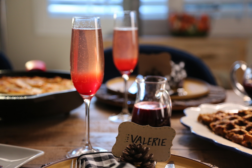 Concord and Cranberry Kir Royale