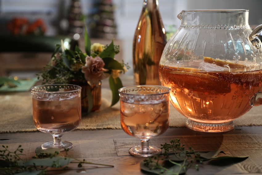 Grapefruit Spritzer with Tarragon Syrup