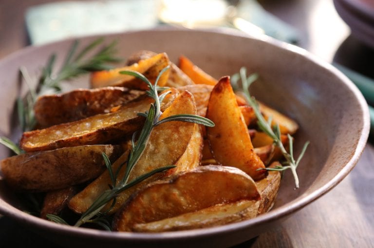 Garlic and Rosemary Oven Fries Valerie Bertinelli