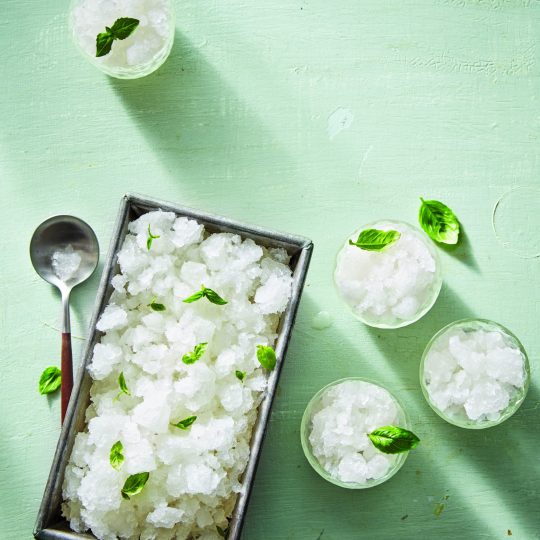 Lemon-Basil Granita