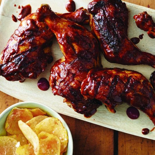 Barbeque Chicken with Spicy BBQ Sauce