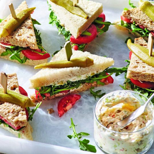 Bloody Mary Tea Sandwiches