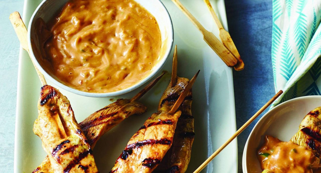 Chicken Satay with Peanut Sauce