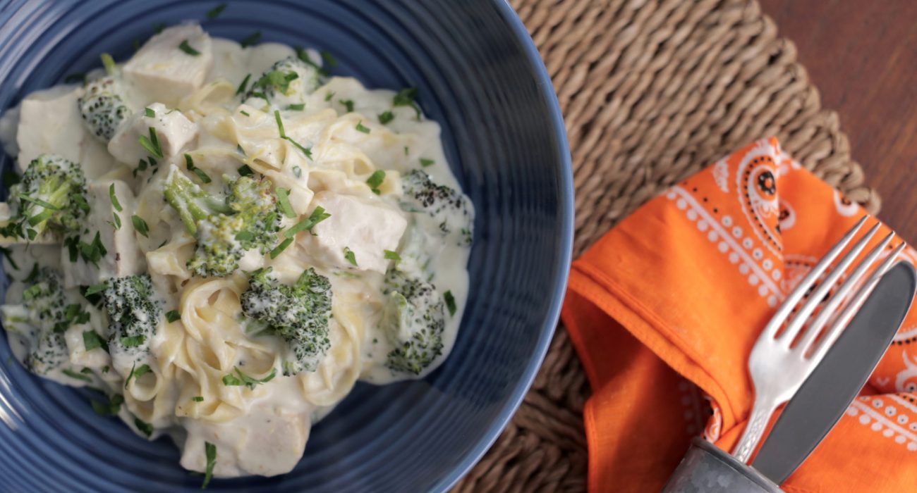 Chicken and Broccoli Fettuccine Alfredo