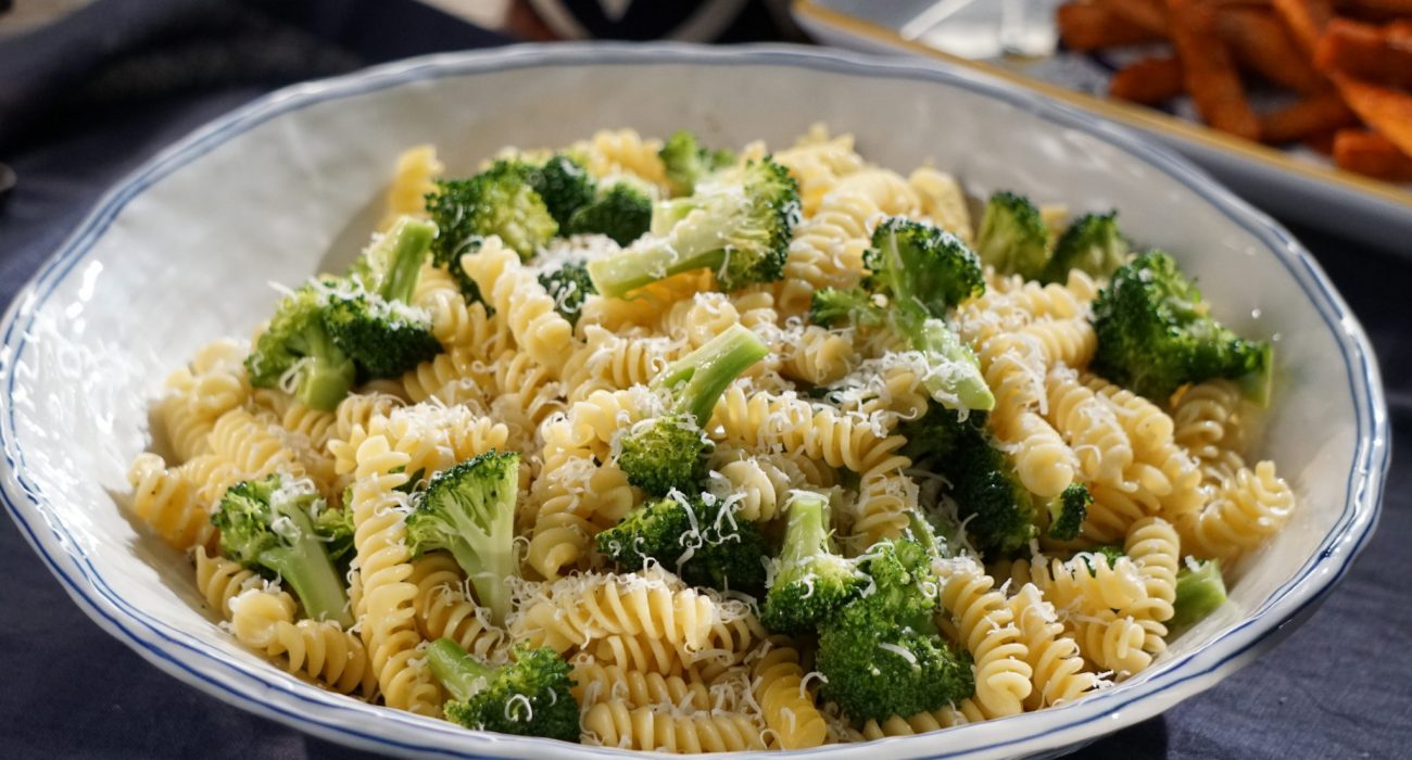 A beauty shot of Valerie's Garlicky Broccoli Fusilli