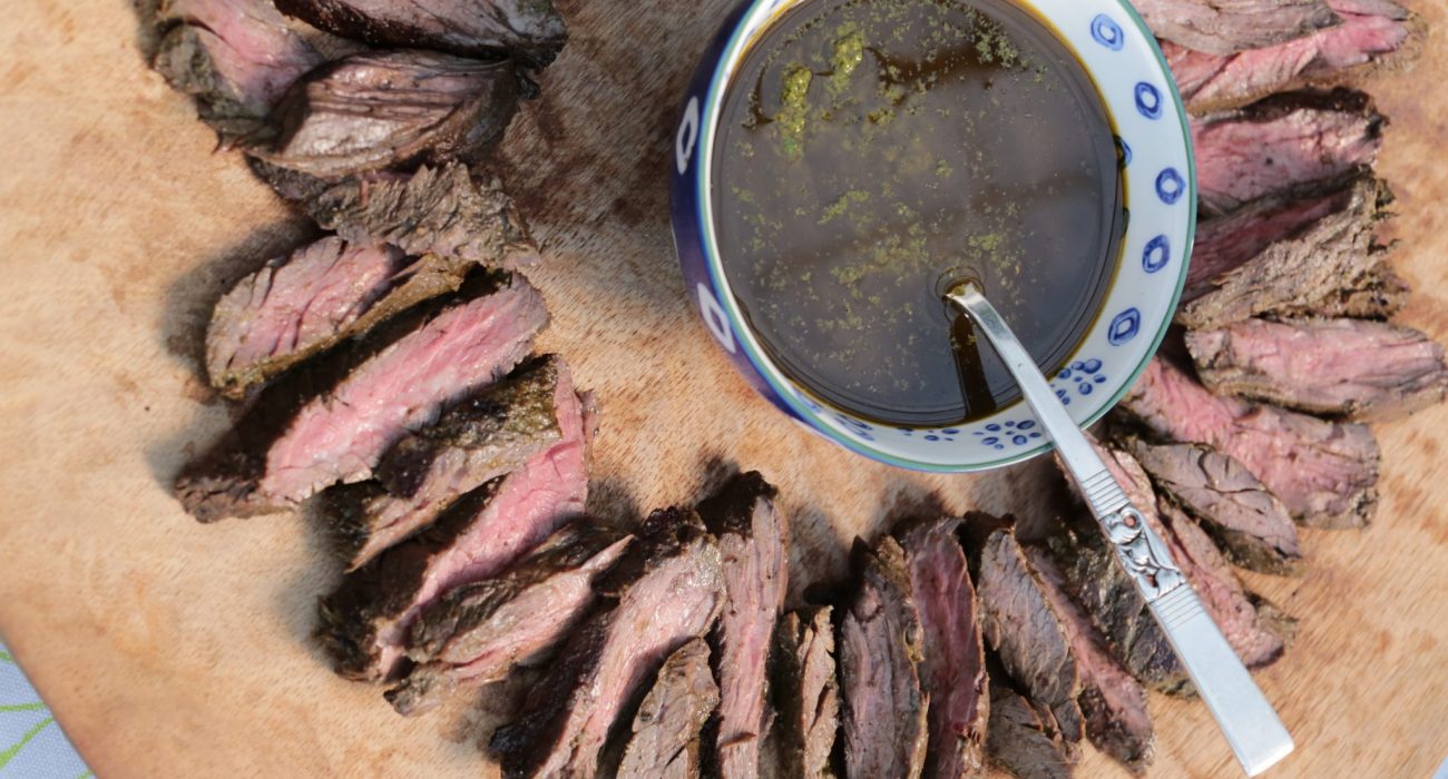 Grilled Skirt Steak with Chermoula