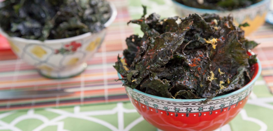 Kale Chips, Three Ways