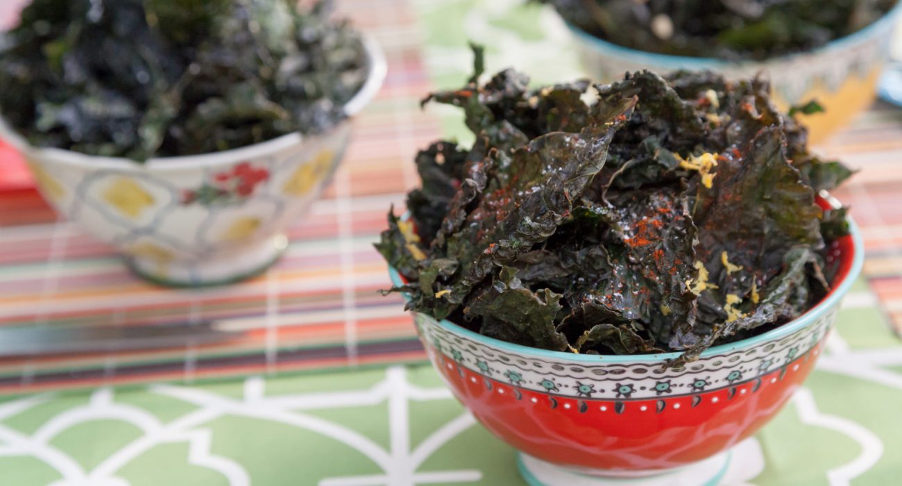 Kale Chips, Three Ways