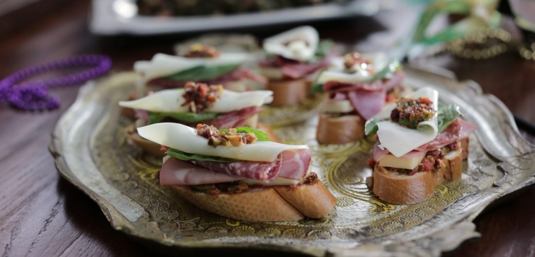 Muffaletta Bruschetta