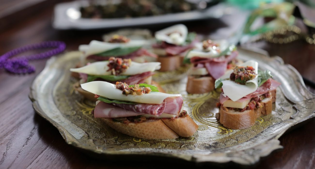 Muffaletta Bruschetta