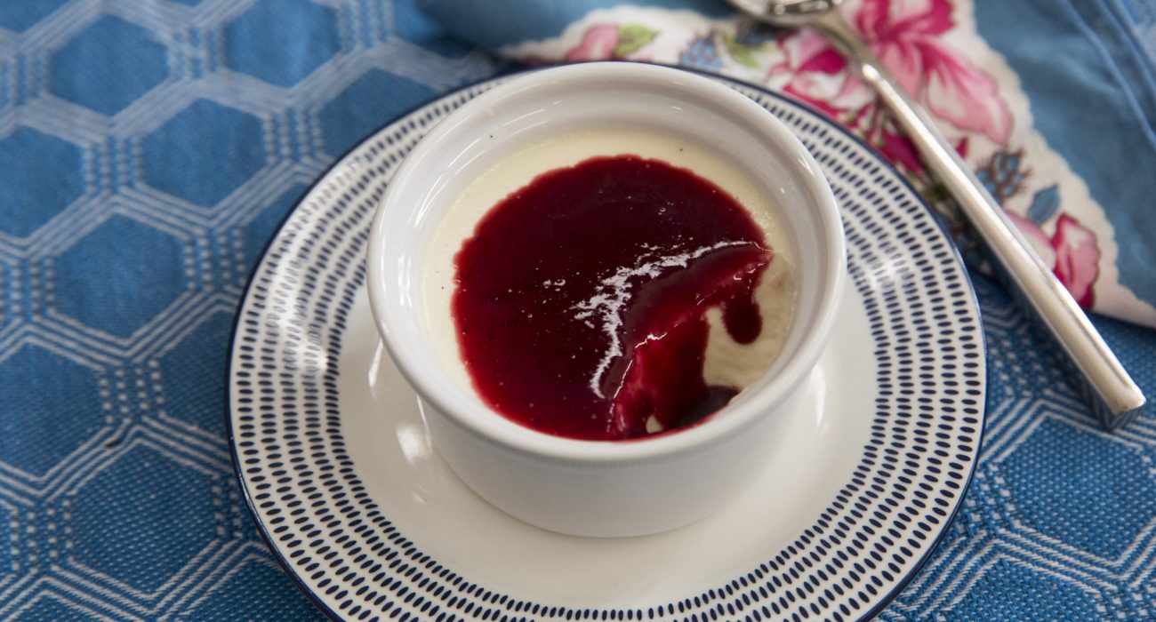 Panna Cotta with Berry Sauce