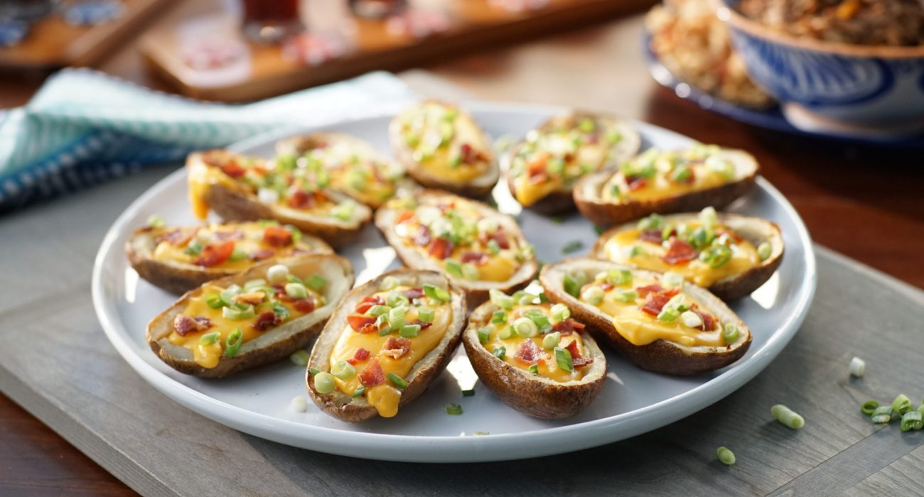 Potato Skins with Beer Cheese