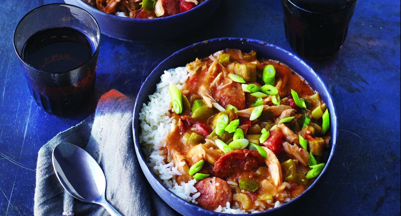 Quick Rotisserie Chicken Gumbo