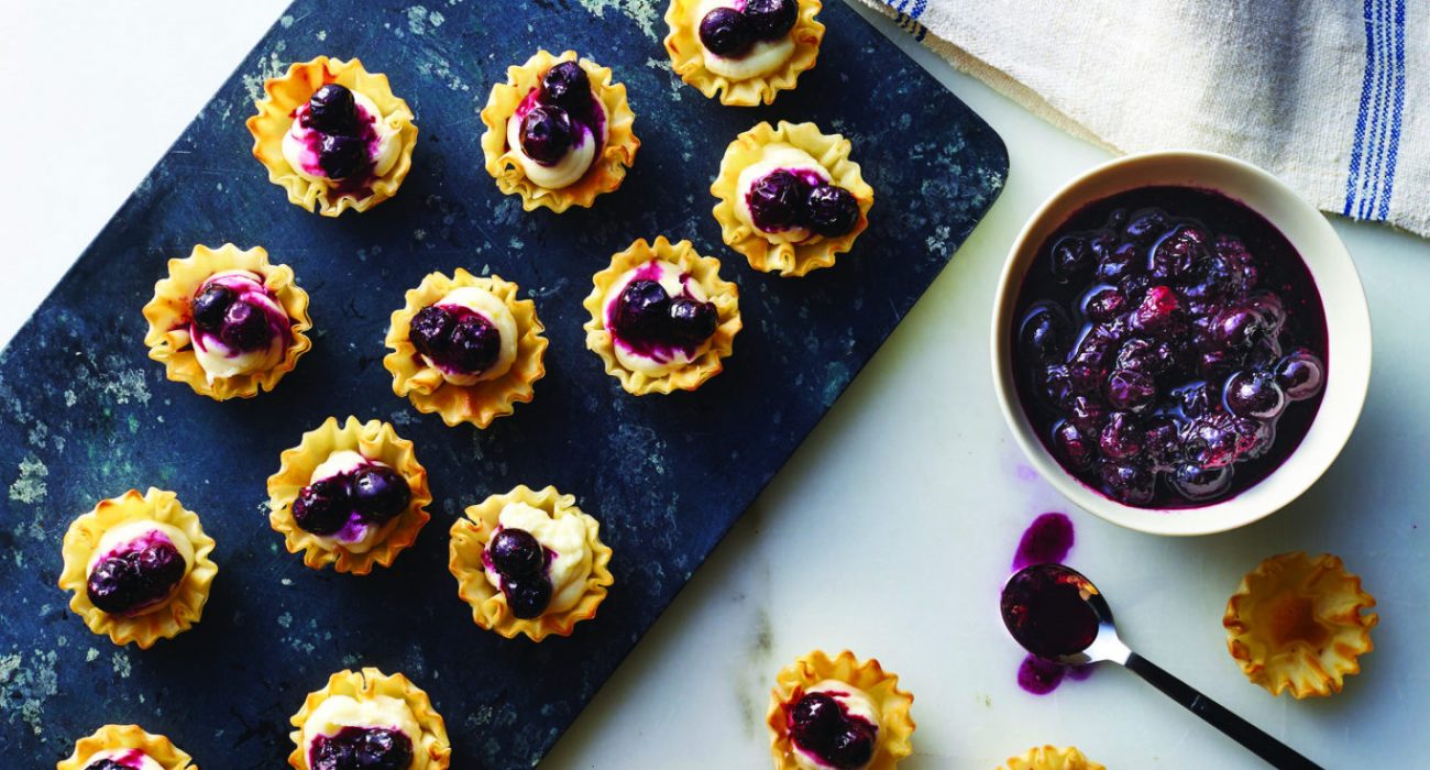 Quick & Easy Blueberry Cheesecakes