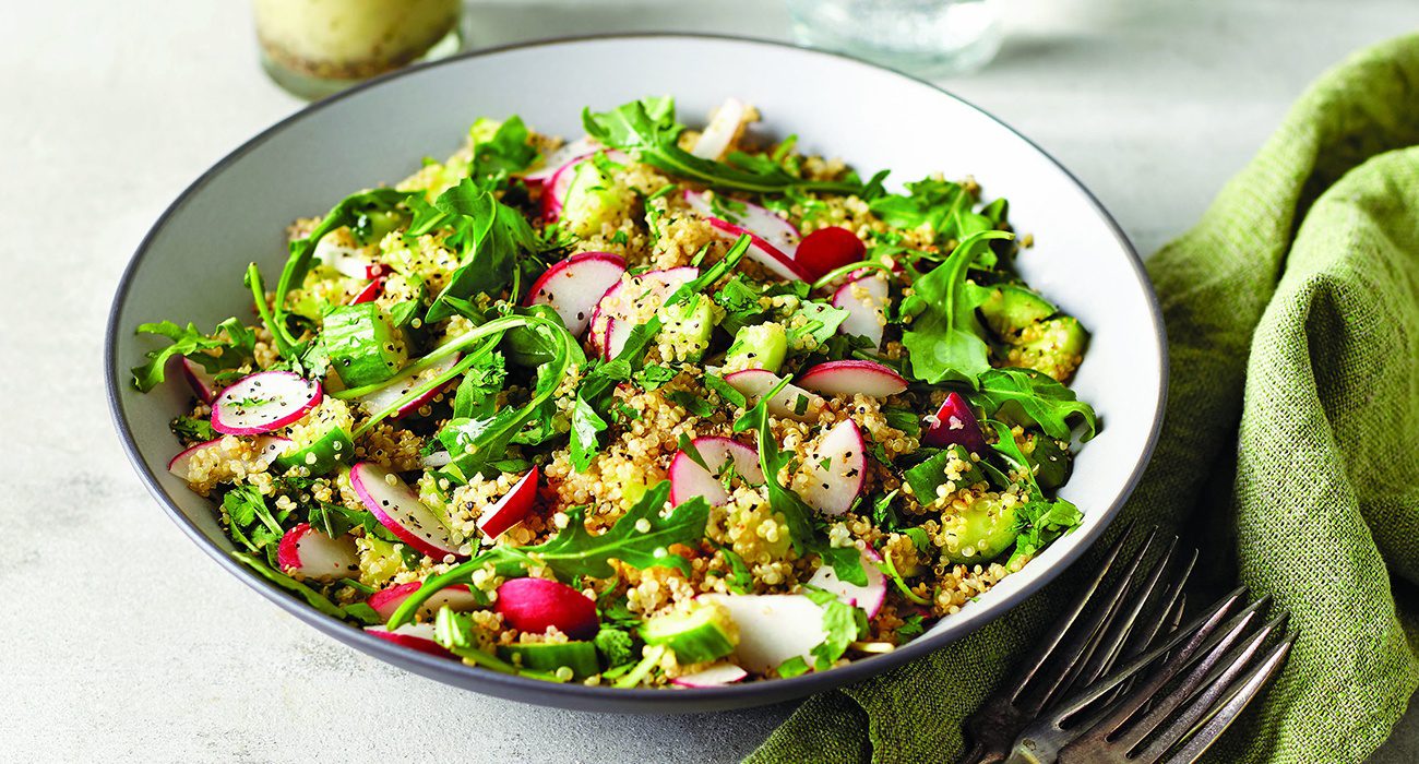 Quinoa Salad with Cilantro-Lime Dressing