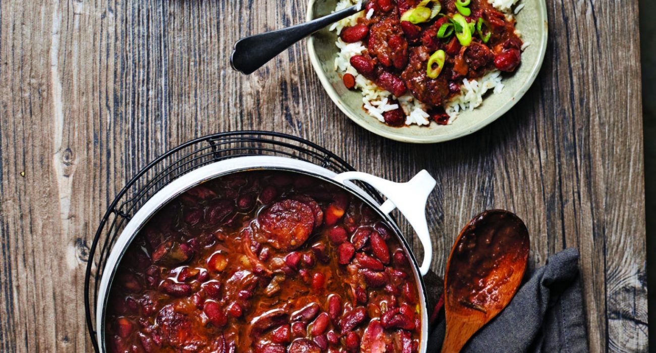 Slow Cooker Red Beans & Rice, Single Serving