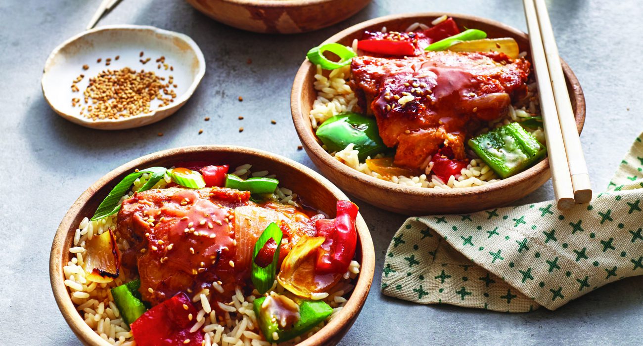 Valeries Home Cooking Photography Caitlin Bensel; Food Styling Margaret Dickey; Prop Styling Lindsey Lower
Slow-Cooker Sweet and Sour Chicken
