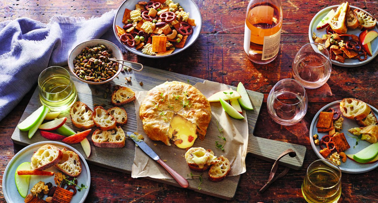 Baked Brie with Almonds and Mango