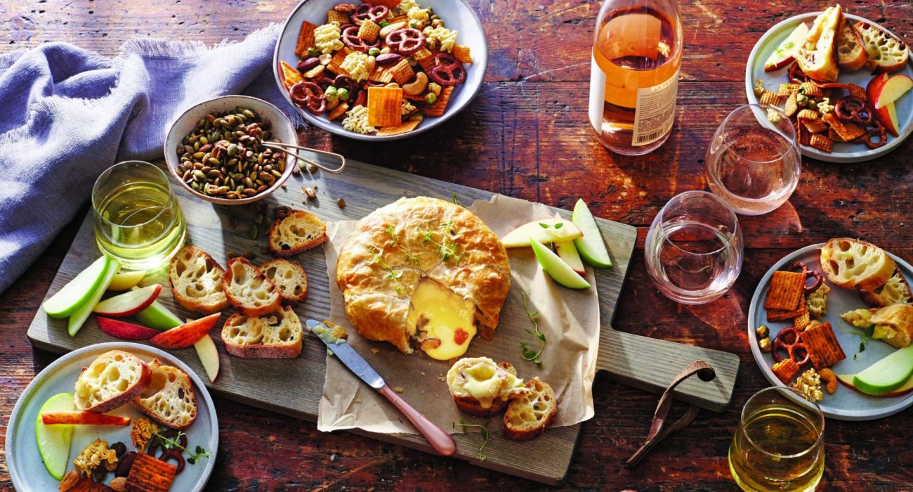 Baked Brie with Almonds and Mango